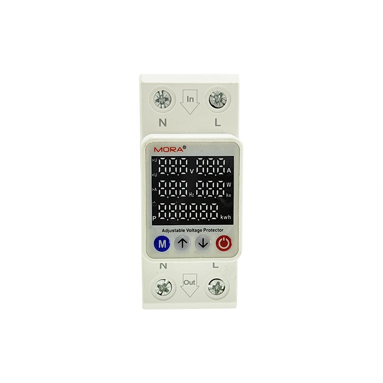 2P Smart Voltage Protector Tipe M Lima Tampilan Digital