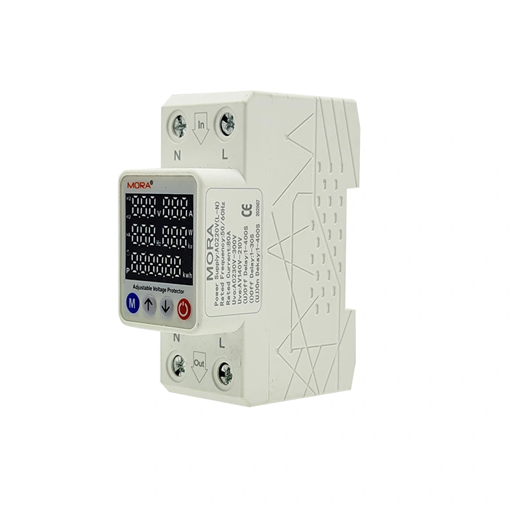 2P Smart Voltage Protector Tipe M Lima Tampilan Digital