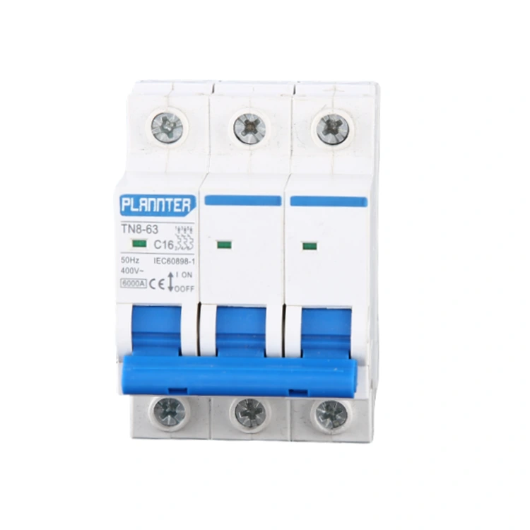 3 Pole Tembaga Miniatur Circuit Breaker